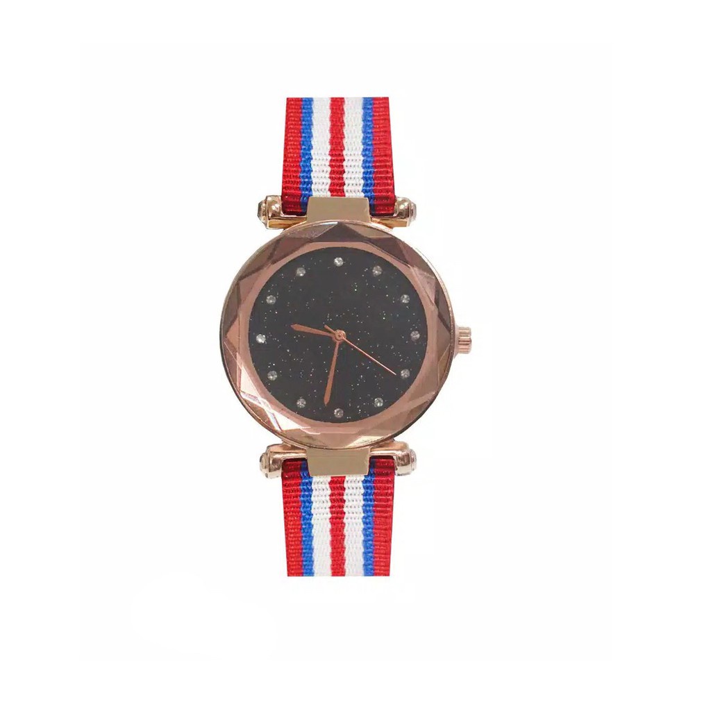 [PA] JAM TANGAN WANITA KANVAS IMPORT MURAH GROSIR // RB022