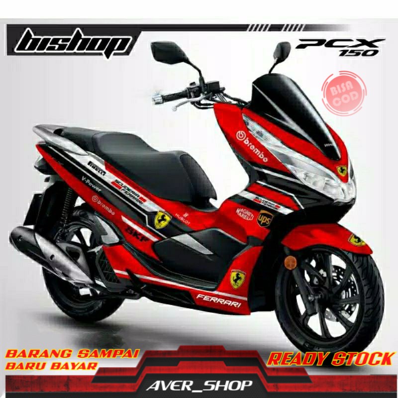 Decal pcx 150 full body Striping motor pcx motif premium motogp Stiker decal pcx 150 full variasi