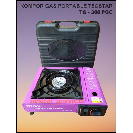 KOMPOR GAS PORTABLE KOMPOR KEMAH  CAMPING TECSTAR TG 388 BONUS TAS SNI ORIGINAL