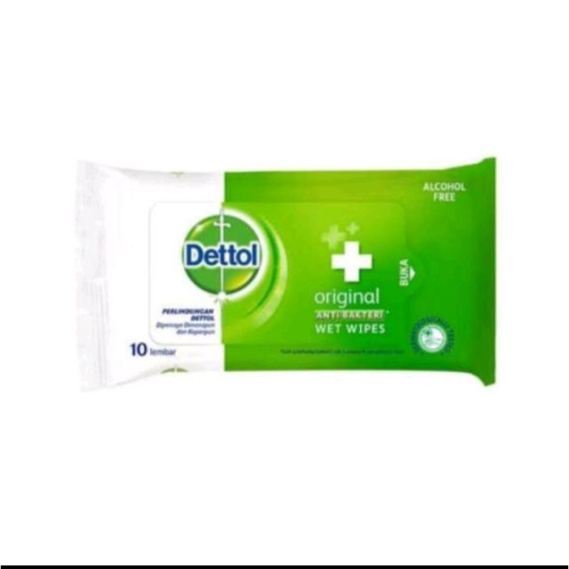 Tisu Basah Detol • Detol Antiseptik 10 lembar