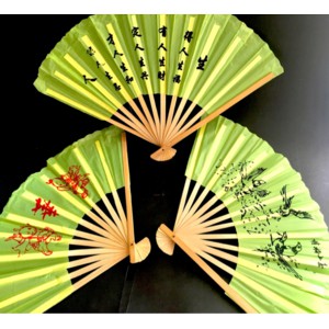 KIPAS KAYU CINA ORIENTAL BUNGA UNTUK SHOW DANCE SOUVENIR FAN