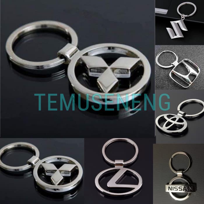 Gantungan Kunci Mobil Keychain Emblem Logo Mitsubishi Xpander Pajero