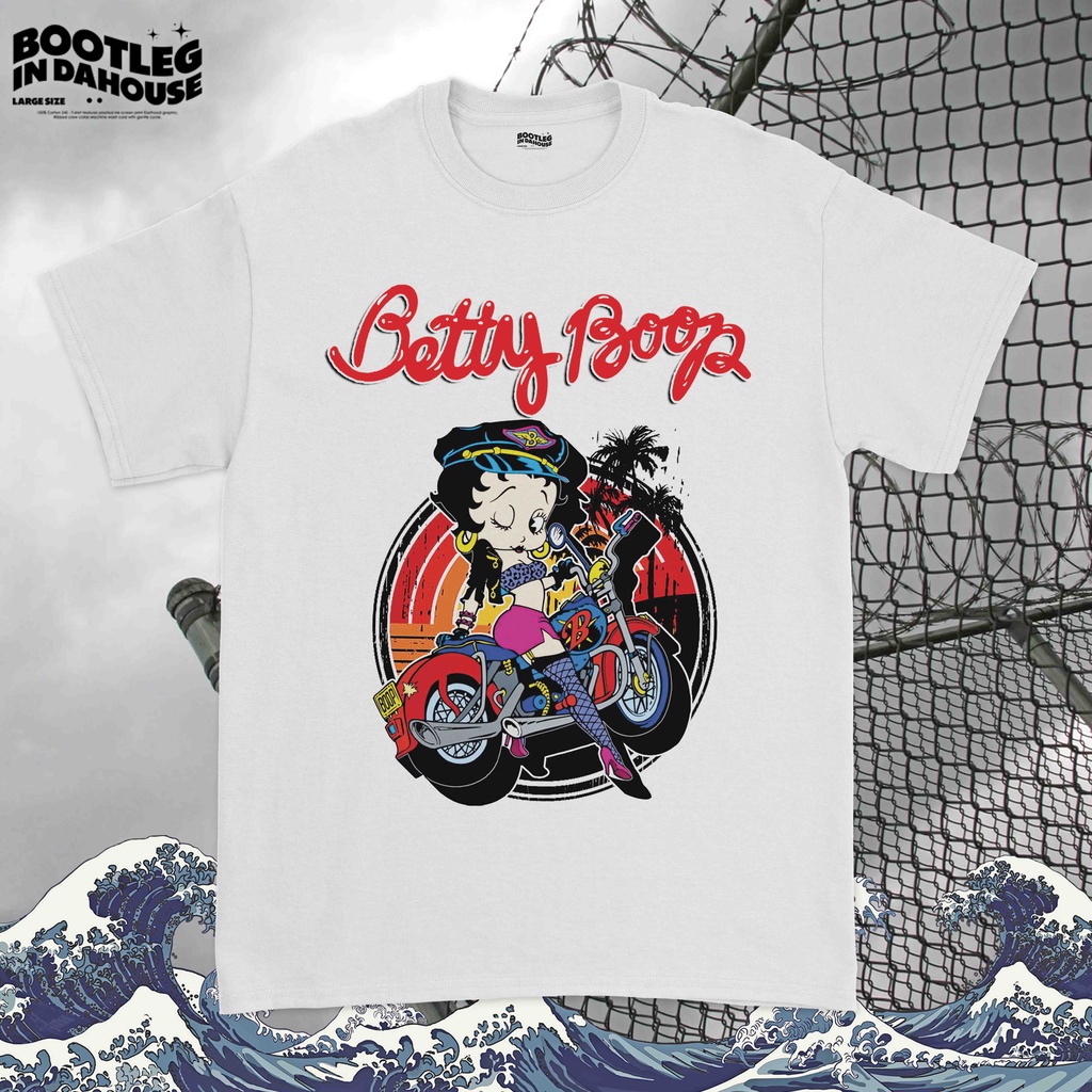 Baju Betty Boop Motorcycle - Kaos Betty Boop