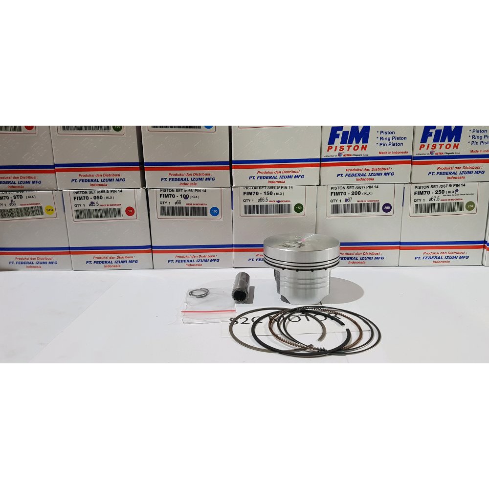 Piston Kit Fim 65 65.5 66 66.5 67 67.5 Pin 14 Custom dome Fim70 Modifikasi