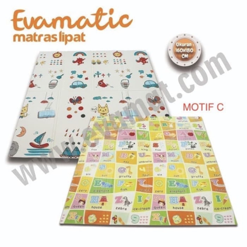 Evamatic Matras Lipat|Matras Anak|XPE Folding Mat|Premium Playmat