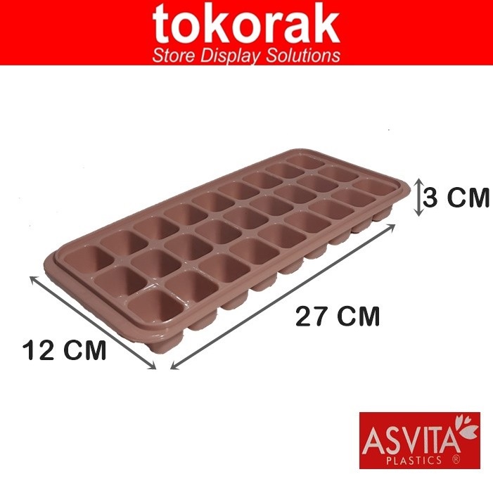 ASVITA CETAKAN ES BATU SEGI 27 SEKAT RIT-848 - ICE CUBE TRAY