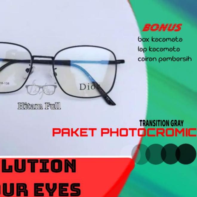 limited Edition✔️kacamata photocromic antiradiasi,kacamata minus,plus cilinder kode 3369|SQ3