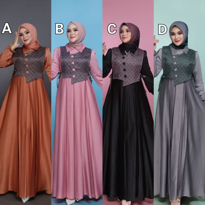 GAMIS FORMAL PREMIUM / MARIPOSA BY IRNA GALLERY / GAMIS WANITA TERBARU / GAMIS KANTOR