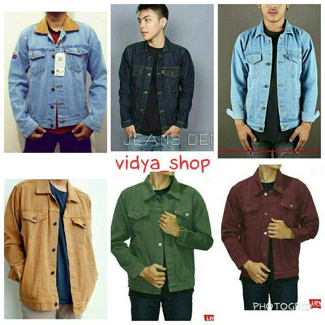 PROMO Jaket jeans dilan Jaket dilan jaket levis full emblem bendera usa TERLARIS