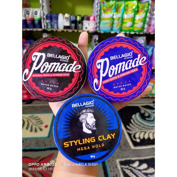 Bellagio Styling Clay Mega Hold/ Pomade Home (80/90g)