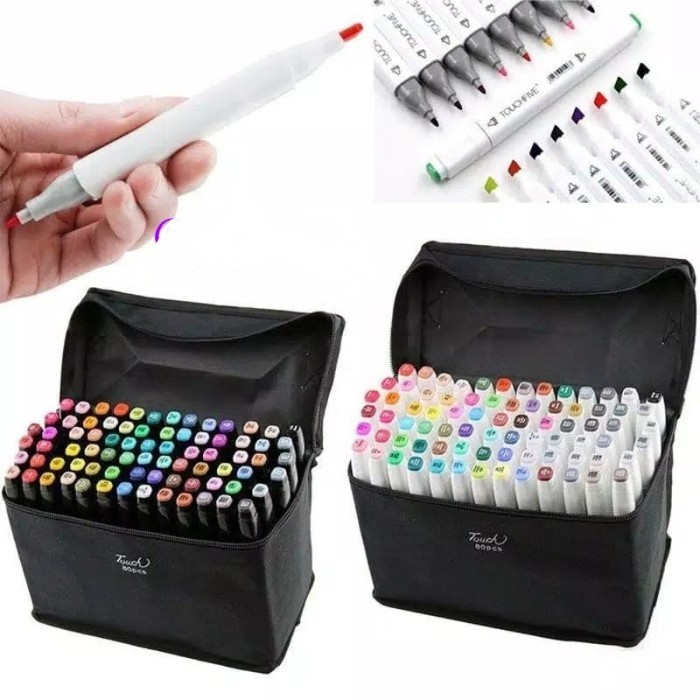 

Touchfive white marker 30pcs/ 30warna twin marker sketsa drawing