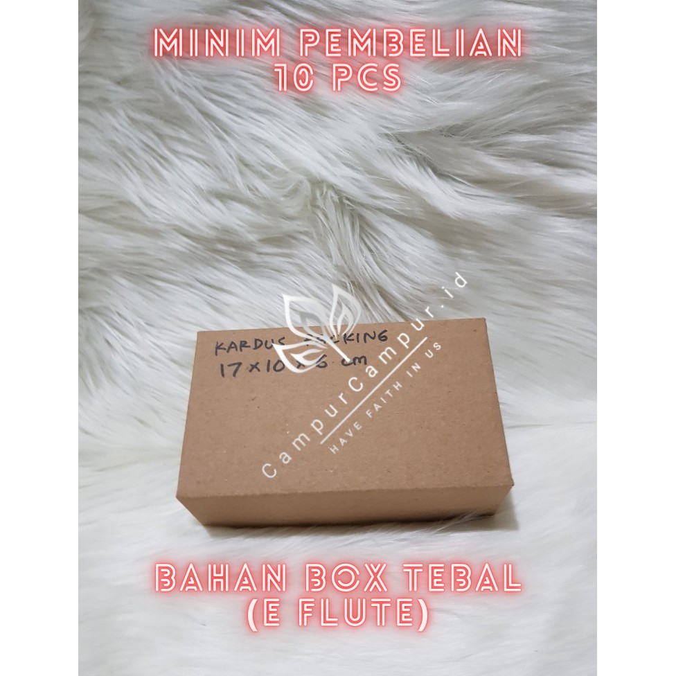

BOX PACKAGING KARDUS KECIL COKLAT POLOS COCOK UNTUK MASKER,KOSMETIK,DLL 17X10X6 GIFT BOX