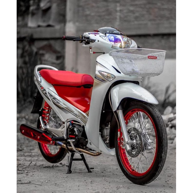 striping wave 125i Supra x 125 putih