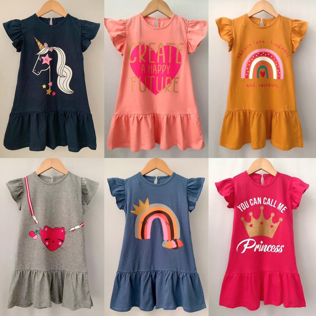 DRESS ANAK NONA SMILEE /  DRESS ANAK SIZE 1 - 5 TAHUN