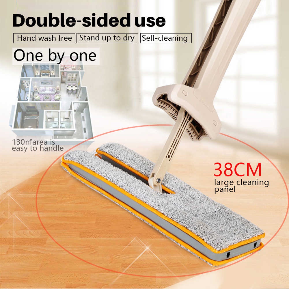 BAYAR DITEMPAT Alat Pel Lantai 2 Sisi Ultra Mop Cleanze Ultra Mop Double Sided Alat Pel Flat Mop