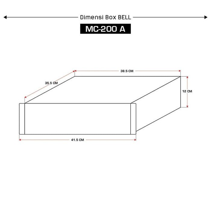 BOX POWER AMPLIFIER BELL MC200A MC-200A MC 200A MC200 MC-200 A SOUND SYSTEM AUDIO AMPLI BELL ASLI