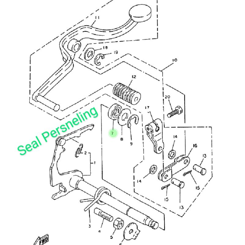 SEAL SET MESIN RX KING 7 BAGIAN ORIYGP RXKING RXK RX-KING SIL KRUK AS GIR GEAR DEPAN SELAH ENGKOL KICK STARTER OPERAN RPM KRUK AS KRUKAS STUT KOPLING ORIGINAL YAMAHA