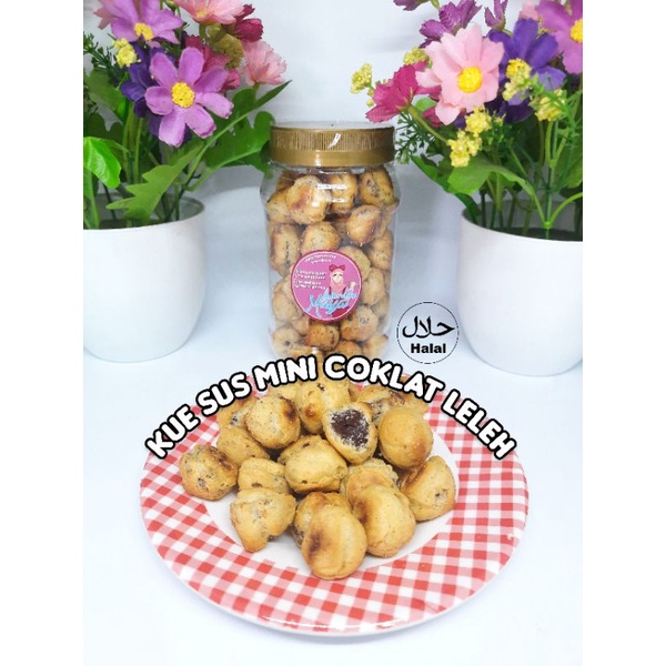 Kue sus kering coklat lumer 125gr kue soes mini cokelat kering kuker kue kering lebaran snack parcel hampers