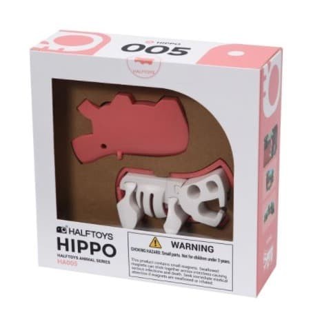 Halftoys Hippo Magnetic Figure Puzzles Mainan Anak