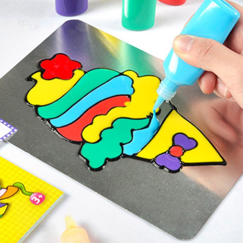 Mary Kids DIY Mainan Gambar Kartun Tempera Lukisan Tk Edukasi Art