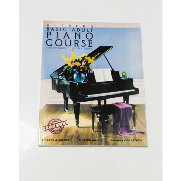 Alfred Basic Adult Piano Course Lesson book 1 2 3 Buku piano pemula dewasa