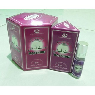 Grosir Parfum casturi khas Arab 1box isi 6 botol Kasturi original putih