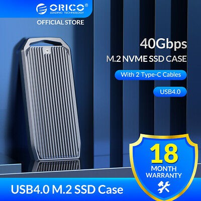 ssd m2 nvme enclosure orico aluminium usb 4.0 type-c 40Gbps m2v01-c4 - external ssd case m.2 usb4.0