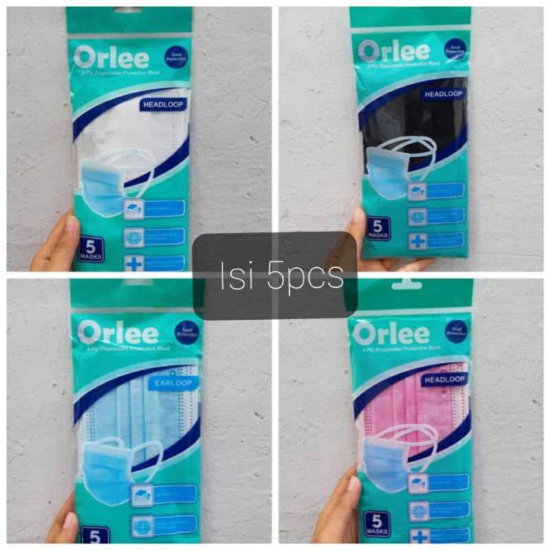Orlee Headloop/Earloop Pakai Embos Isi 5pcs