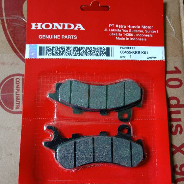 KDM_24 Dispad Kampas Rem Depan Dispad Honda New PCX 150 Lokal CBS Non ABS KRE.