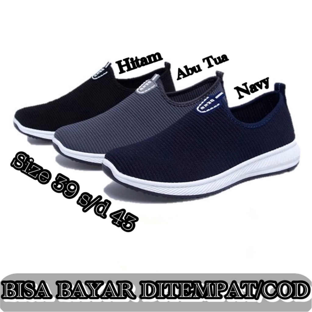 SEPATU SLIP ON PRIA WANITA SPORT ONKE POLOS WARNA