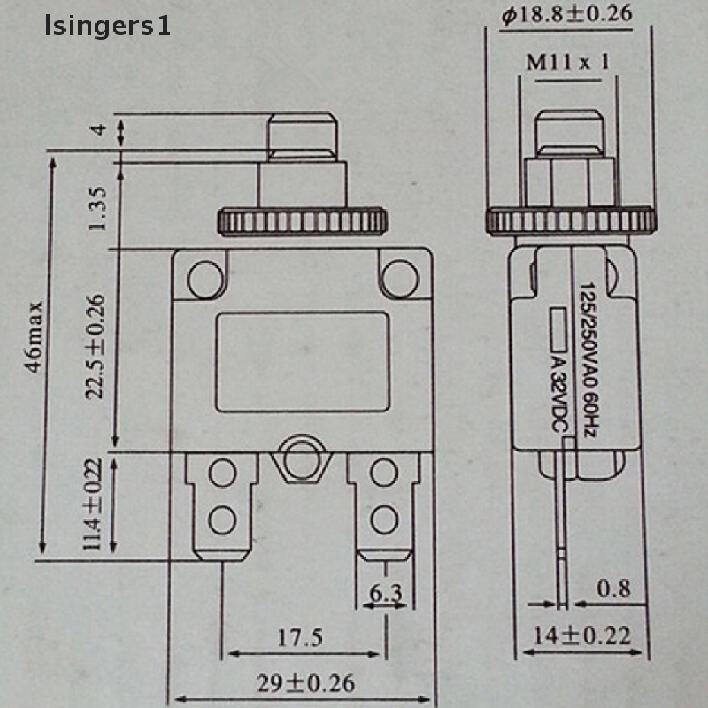 (lsingers1) Sekring Pemutus Arus 3A 4A 5A 6A 8A 10A 15A 20A 30A