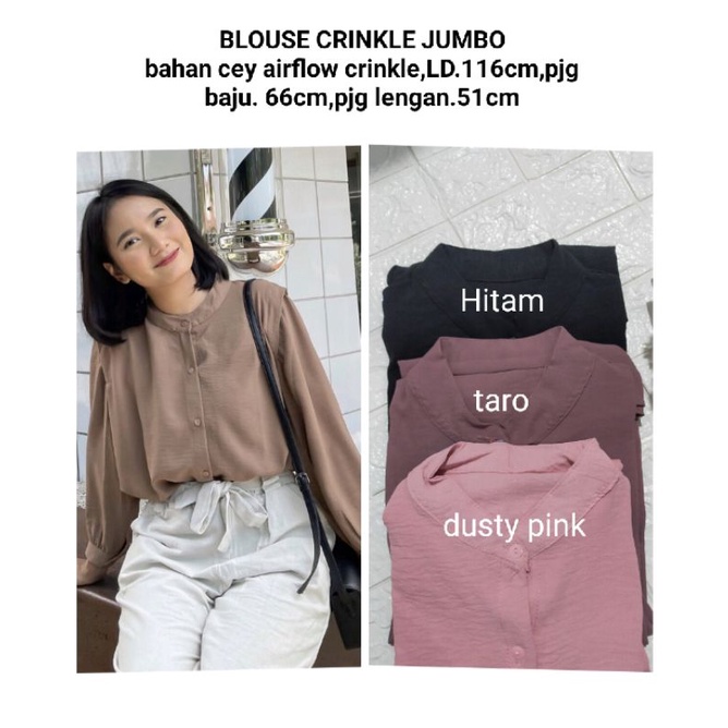 KEMEJA CRINKLE JUMBO