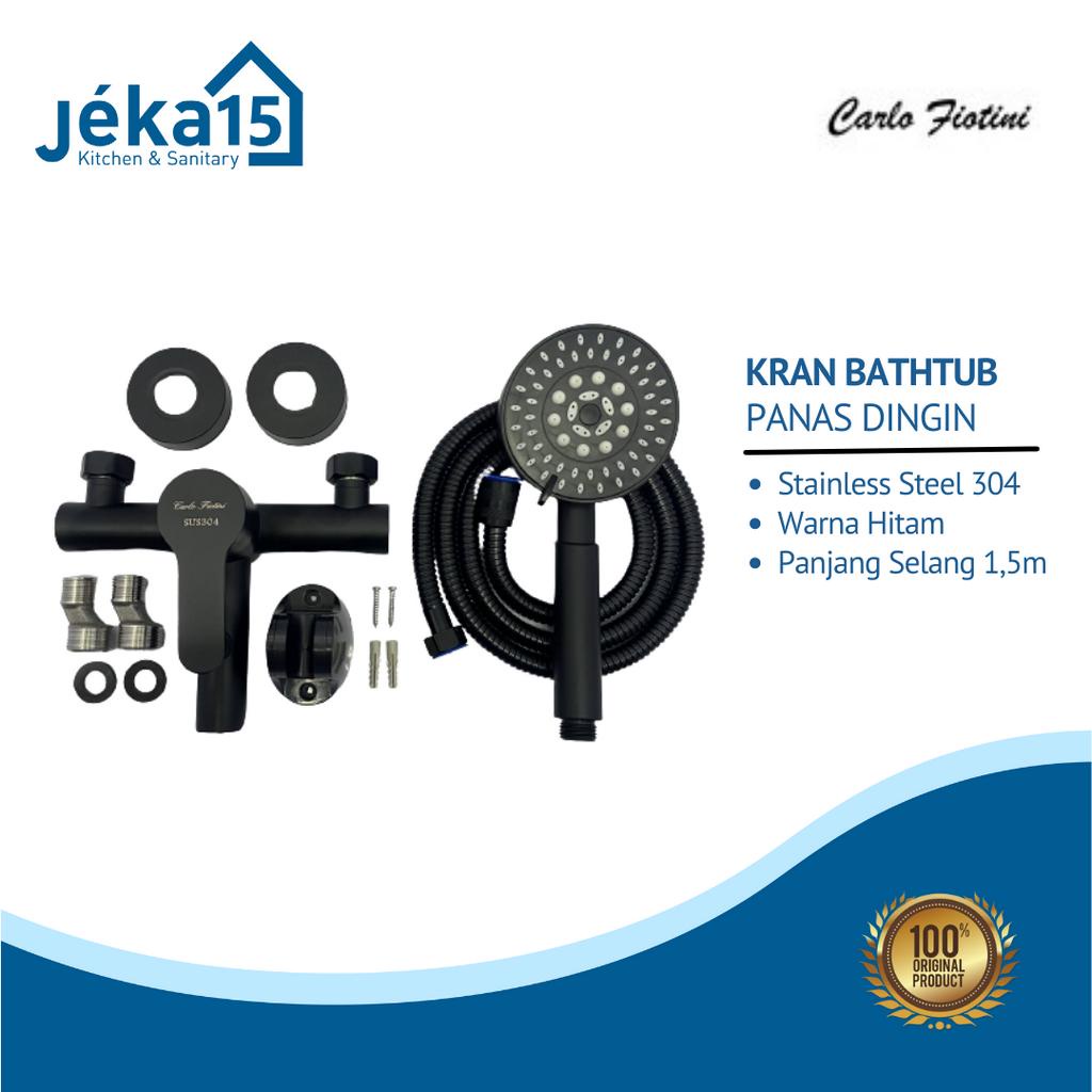 KRAN BATHTUB | KRAN MIXER PANAS DINGIN | HITAM