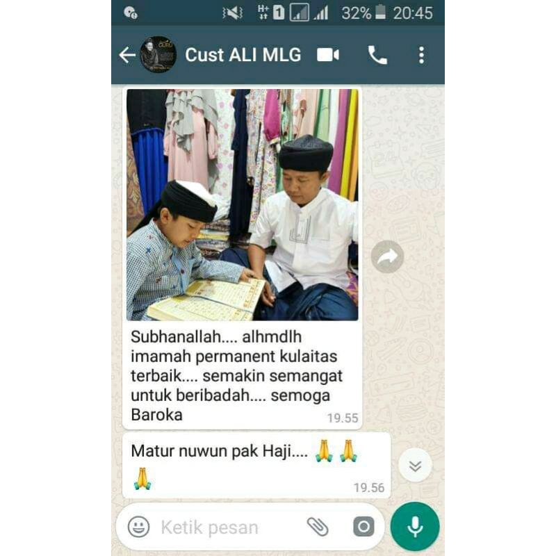 1. Peci imamah permanen instan sorban, Peci Putih (imamah hijau tua,hijau muda, biru langit,kuning)