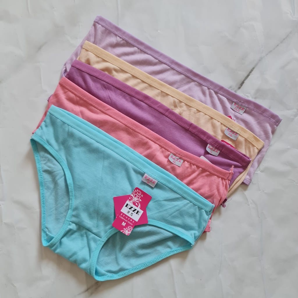 Undies celana/Dalam CD Wanita Polos Merk Ezze Ukuran Ampe Extra Jumbo Size M,L ,XL,XXL,XXXL