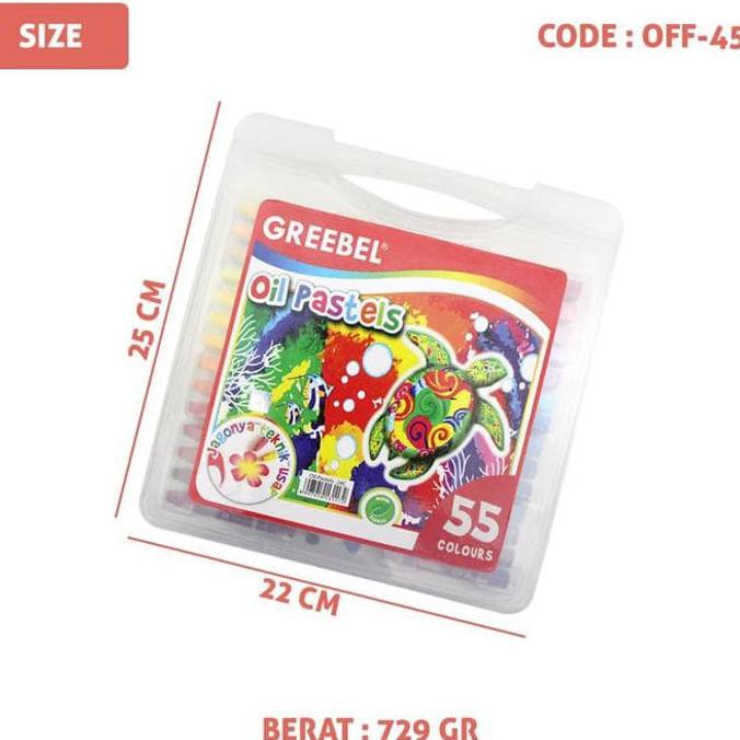 

Itermurahl Crayon Mewarnai 55 Warna Greebel Oil Pastels (Off-45)