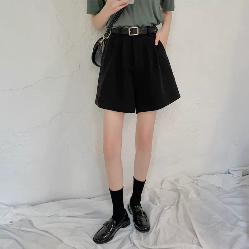 READY! LMB KOREAN PANTS CELANA KOREA HIGHWAIST DENGAN KANTUNG SAMPING