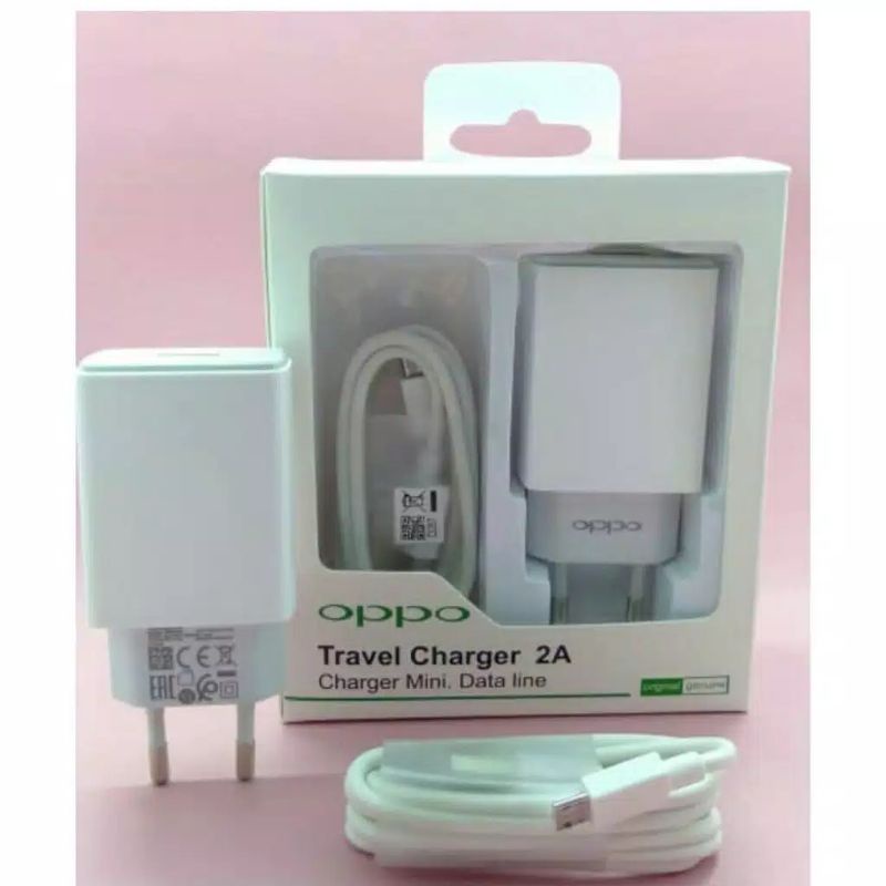 travel Adapter Highlight Fast Charger Charging Casan hp handphone android Oppo 2A Ori