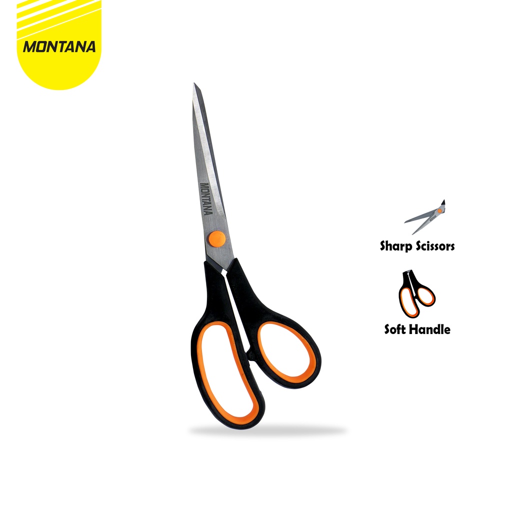 

MONTANA Scissors Gunting Stainless Steel 22 Cm Multipurpose Kuat Tajam Anti Karat STL-185/Retail