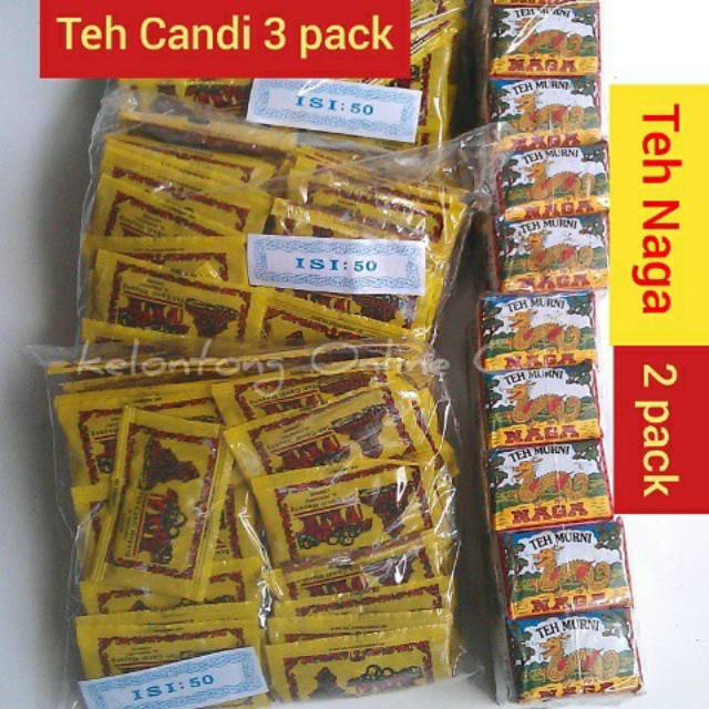 

BUNDLING TEH CANDI WAYANG & TEA NAGA BUNGKUS KERTAS