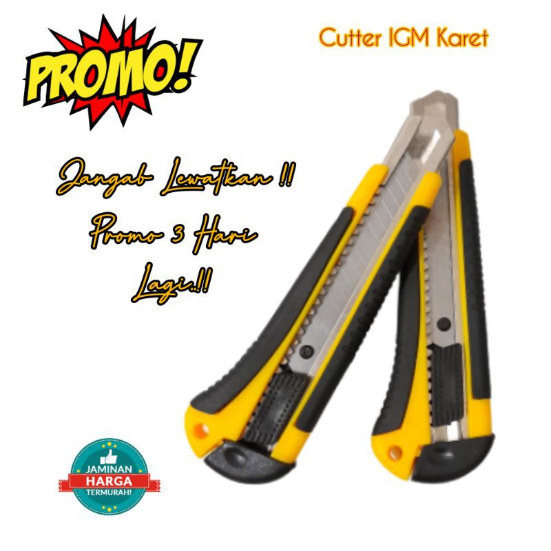 

Pisau Cutter Knife Grip Karet Cutter Pres Gagang Karet