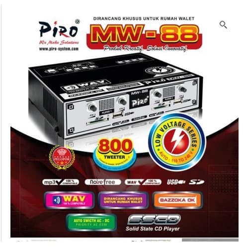 Amplifier Piro MW 88 Mesin Piro MW88