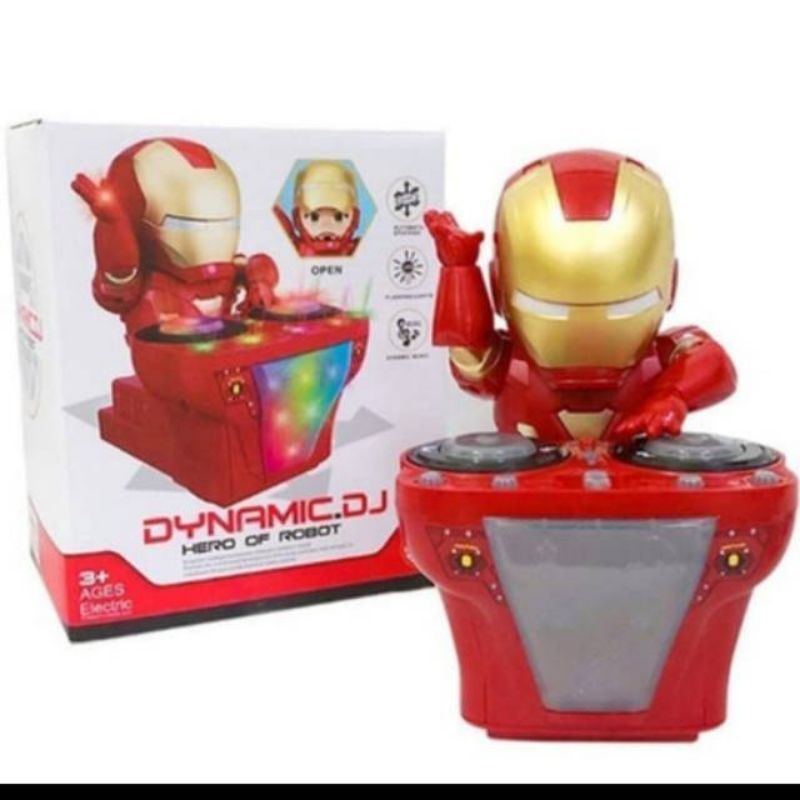 Mainan Robot Dance Ironman Dj hero