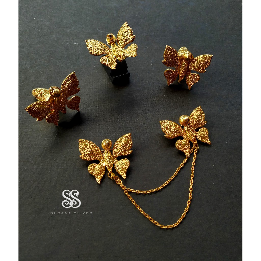 Bros Kupu-kupu Alpaka Gold Plated Bali