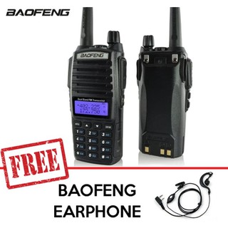 MERK BAOFENG Radio Ht Handy Talky Uv 82+ Headset Original, UV-82, UV82 - Hitam Garansi Resmi Baofeng 1 tahun service