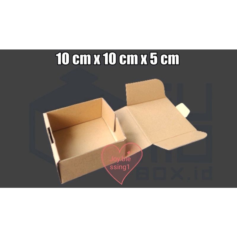 

DOS COKLAT 10 x 10 x 5 cm (1 MM) BOX HADIAH/ GIFT BOX/KOTAK COKLAT ECER PER pcs