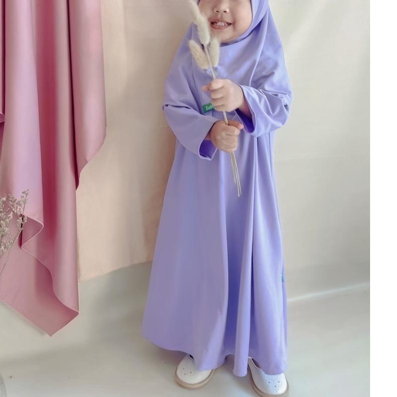 ☝ Baju Muslim Bayi Perempuan 1 Tahun Gamis Anak Premium Terbaru Setelan Hijab Bayi Cewek Muslimah ❃