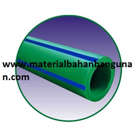 pipa PPR 1/2 inch rucika green air panas dingin 20 mm paralon saluran air bertekanan hijau pn 10