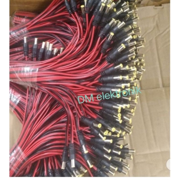 kabel male/female DC 12V Jack plug wire connektot