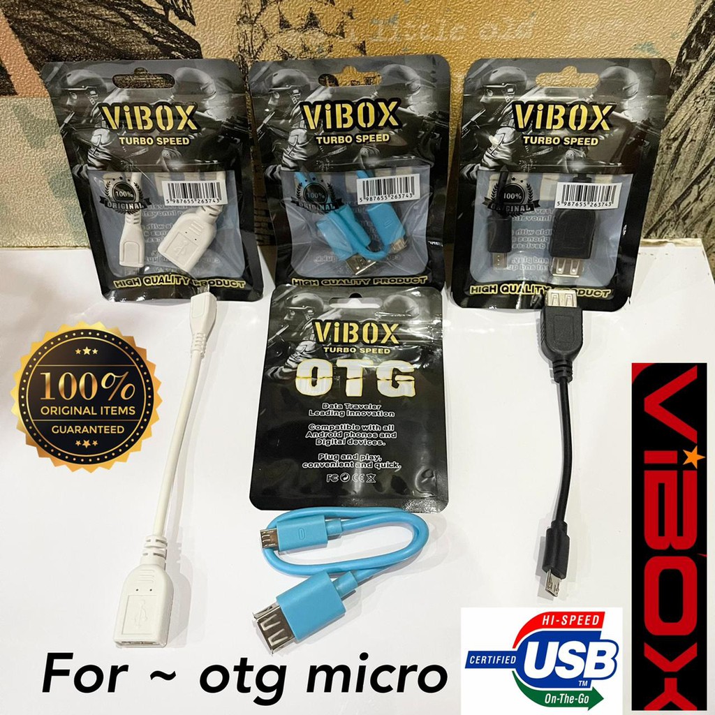 new~OTG KABEL TYPE C VIBOX ORIGINAL JETS SPEED &amp; TURBO SPEEDS MICRO-USB